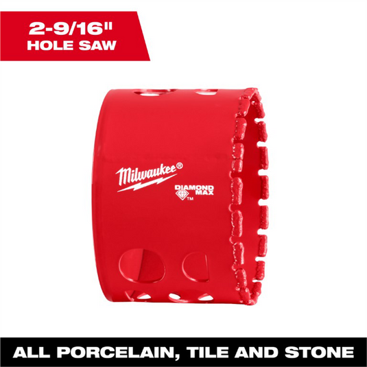 Milwaukee Tool  2-9/16 Inch Diamond Max Hole Saw