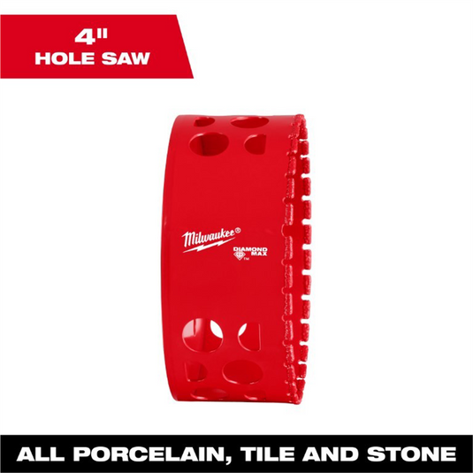 Milwaukee Tool  4 Inch Diamond Max Hole Saw