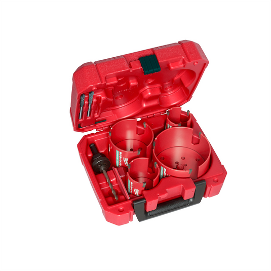 Milwaukee Tool 8 PC BIG HAWG Carbide Teeth Plumber's Hole Saw Kit