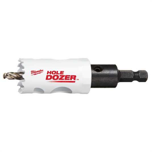 Milwaukee Tool 1-1/8"" Hole Dozer Bi-Metal Hole Saw with Arbor