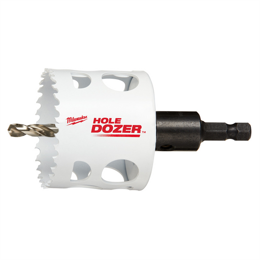 Milwaukee Tool 2-1/4"" Hole Dozer Bi-Metal Hole Saw with Arbor