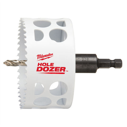 Milwaukee Tool 3-1/2"" Hole Dozer Bi-Metal Hole Saw with Arbor