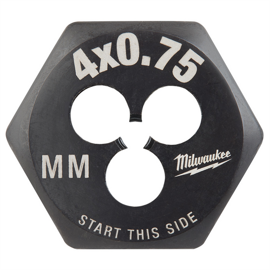 Milwaukee Tool M4-0.75 mm 1-Inch Hex Threading Die