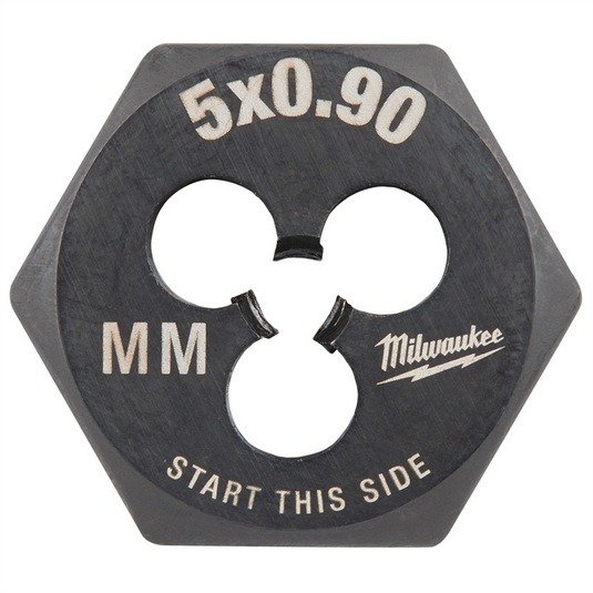 Milwaukee Tool M5-0.90 mm 1-Inch Hex Threading Die