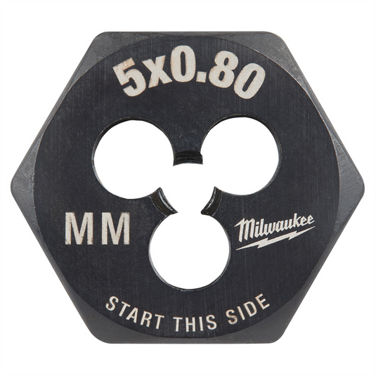 Milwaukee Tool M5-0.80 mm 1-Inch Hex Threading Die