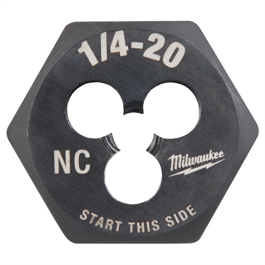 Milwaukee Tool 1/4""-20 NC 1-Inch Hex Threading Die