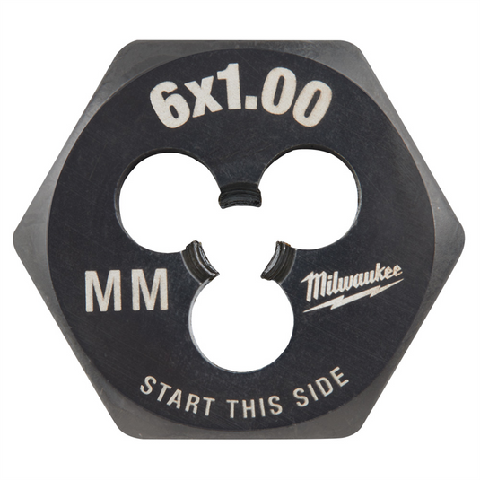 Milwaukee Tool M6-1.00 mm 1-Inch Hex Threading Die