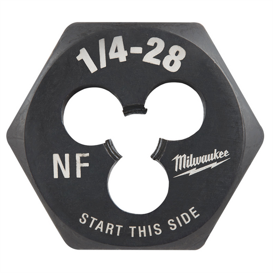 Milwaukee Tool 1/4""-28 NF 1-Inch Hex Threading Die