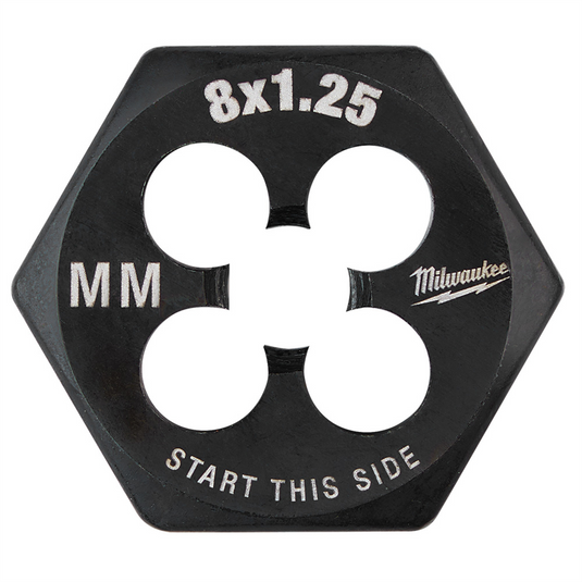 Milwaukee Tool M8-1.25 mm 1-Inch Hex Threading Die