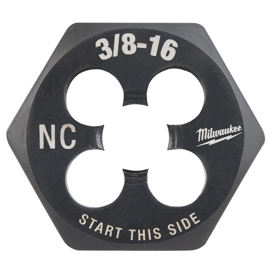 Milwaukee Tool 3/8""-16 NC 1-Inch Hex Threading Die