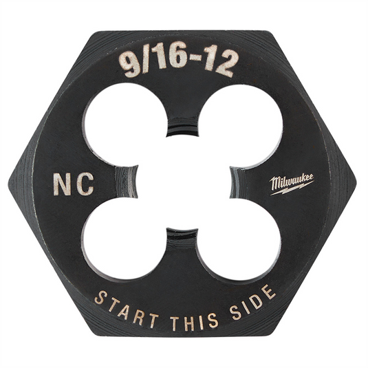 Milwaukee Tool 9/16""-12 NC 1-7/16"" Hex Threading Die