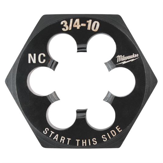 Milwaukee Tool 3/4""-10 NC 1-7/16"" Hex Threading Die