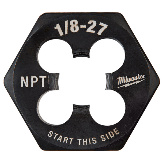 Milwaukee Tool 1/8""-27 NPT 1-Inch Hex Threading Die