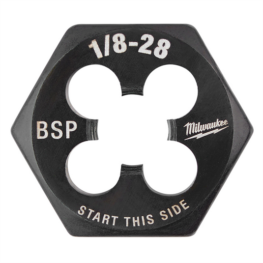 Milwaukee Tool 1/8""-28 BSP 1-Inch Hex Threading Die