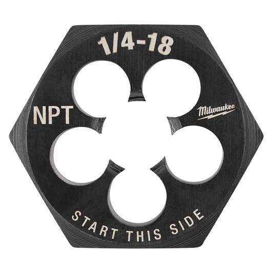 Milwaukee Tool 1/4""-18 NPT 1-7/16"" Hex Threading Die