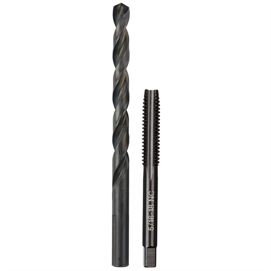 Milwaukee Tool 5/16""-18 NC Straight Flute Plug Tap & F Drill Bit