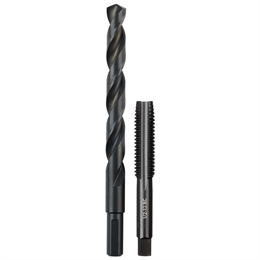 Milwaukee Tool 1/2""-13 NC Straight Flute Plug Tap & 27/64"" Drill Bit