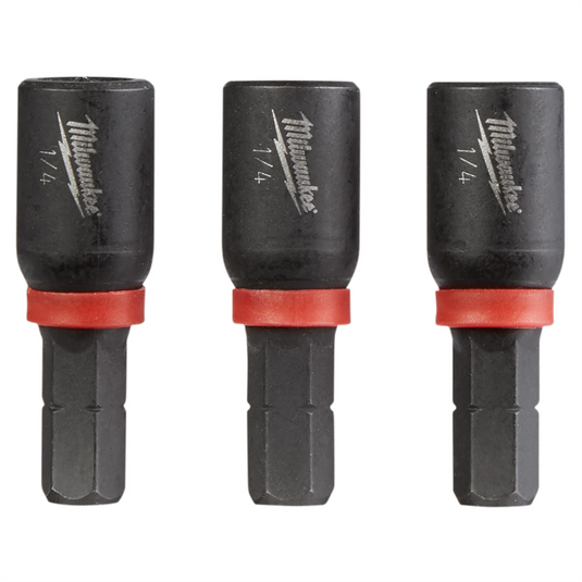 Milwaukee Tool SHOCKWAVE Impact Duty 1/4"" Insert Magnetic Nut Driver 3PK