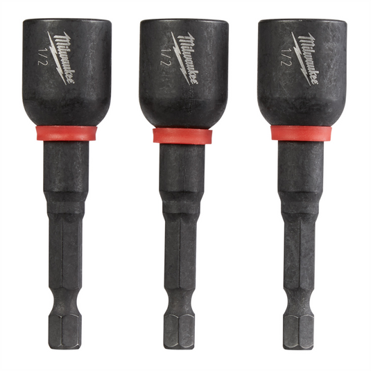 Milwaukee Tool SHOCKWAVE Impact Duty 1/2"" x 2-9/16"" Magnetic Nut Driver