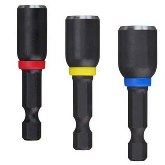 Milwaukee Tool SHOCKWAVE Impact Duty 1-7/8"" Magnetic Nut Driver Set 3PC