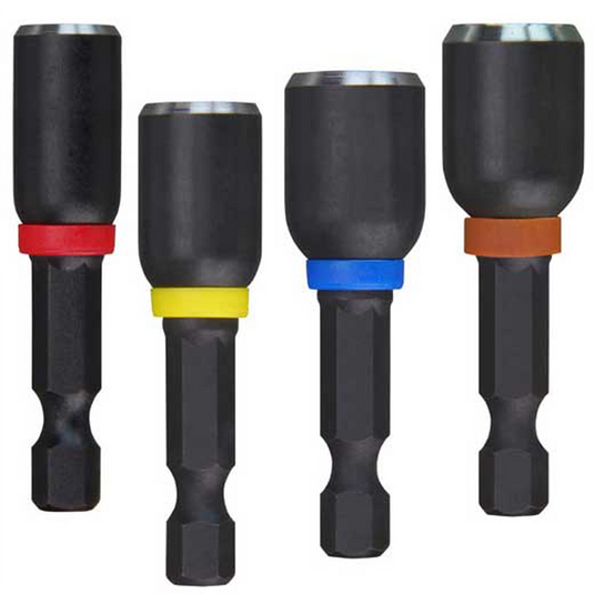Milwaukee Tool SHOCKWAVE Impact Duty 1-7/8"" Magnetic Nut Driver Set 4PC