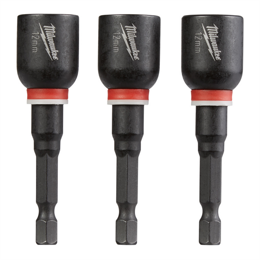 Milwaukee Tool SHOCKWAVE Impact Duty 12MM x 2-9/16"" Magnetic Nut Driver  BULK 10