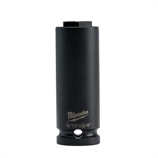 Milwaukee Tool 9/16"" & 3/4"" SHOCKWAVE Lineman's 2-in-1 6 Point Socket