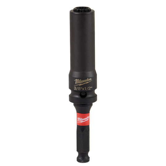 Milwaukee Tool Shockwave Lineman's 12PT  3/8""& 1/2""  2-in-1 Socket