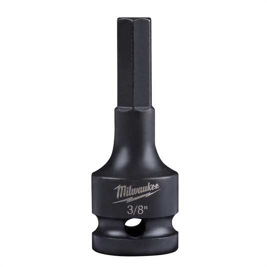 Milwaukee Tool SHOCKWAVE Lineman's Impact 1/2"" Drive 3/8"" Hex Bit Socket