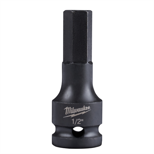 Milwaukee Tool 1/2"" SHOCKWAVE Lineman's Impact 1/2"" Drive Hex Bit Socket