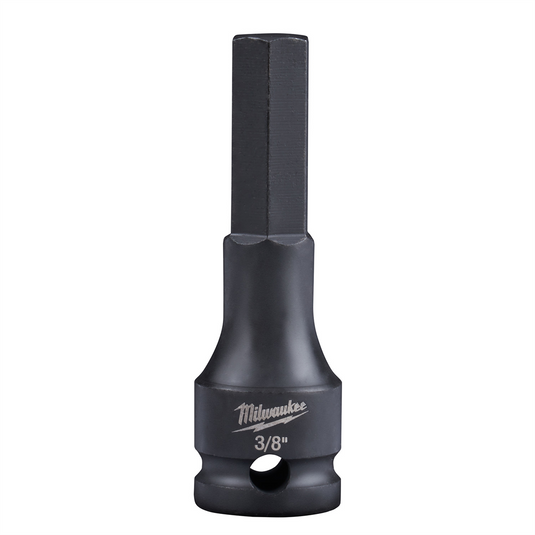Milwaukee Tool 3/8"" SHOCKWAVE Lineman's Impact 3/8"" Drive Hex Bit Socket
