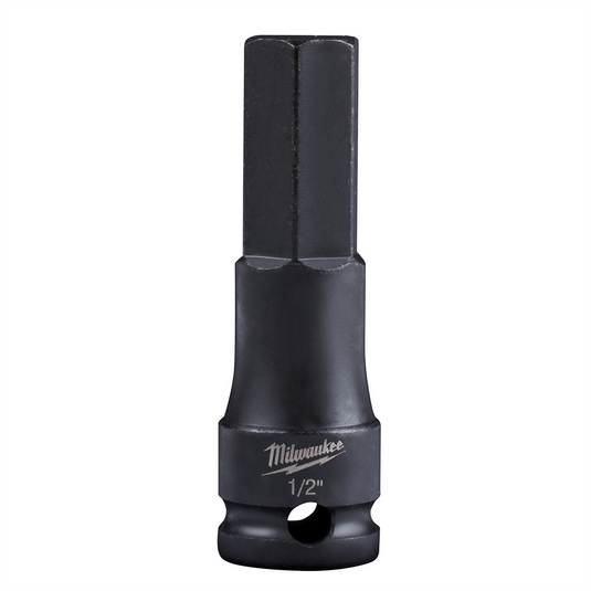 Milwaukee Tool 1/2"" SHOCKWAVE Lineman's Impact 3/8"" Drive Hex Bit Socket