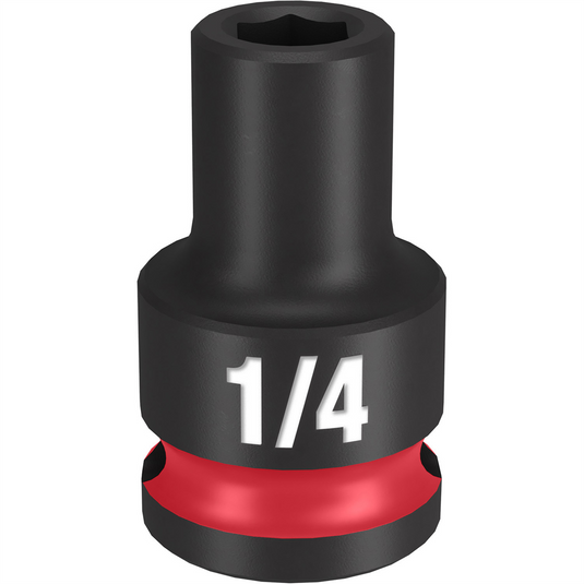 Milwaukee Tool SHOCKWAVE Impact Duty  3/8"" Drive 1/4"" Standard 6 Point Socket