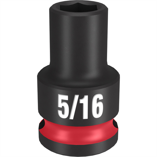 Milwaukee Tool SHOCKWAVE Impact Duty  3/8"" Drive 5/16"" Standard 6 Point Socket