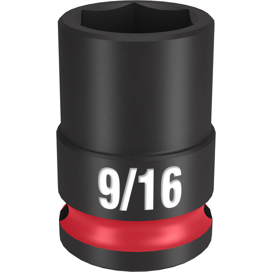 Milwaukee Tool SHOCKWAVE Impact Duty  3/8"" Drive 9/16"" Standard 6 Point Socket