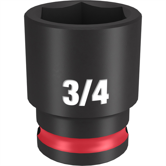 Milwaukee Tool SHOCKWAVE Impact Duty  3/8"" Drive 3/4"" Standard 6 Point Socket