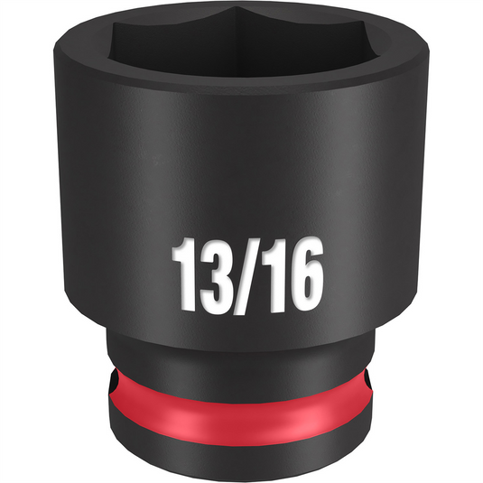Milwaukee Tool SHOCKWAVE Impact Duty  3/8"" Drive 13/16"" Standard 6 Point Socket