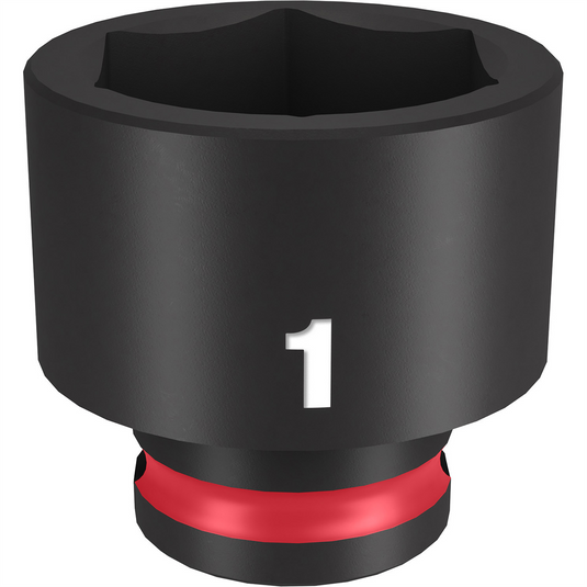 Milwaukee Tool SHOCKWAVE Impact Duty  3/8"" Drive 1"" Standard 6 Point Socket