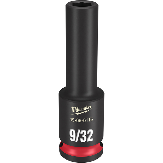 Milwaukee Tool SHOCKWAVE Impact Duty  3/8"" Drive 9/32"" Deep 6 Point Socket