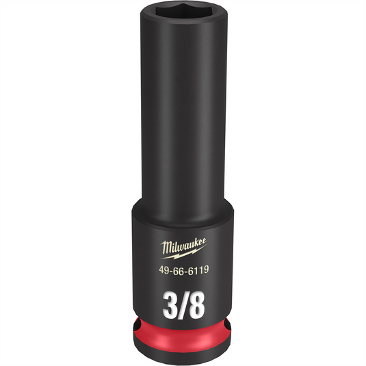 Milwaukee Tool SHOCKWAVE Impact Duty  3/8""Drive 3/8"" Deep 6 Point Socket