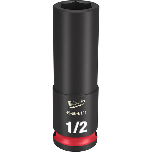 Milwaukee Tool SHOCKWAVE Impact Duty  3/8""Drive 1/2"" Deep 6 Point Socket