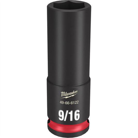 Milwaukee Tool SHOCKWAVE Impact Duty  3/8""Drive 9/16"" Deep 6 Point Socket