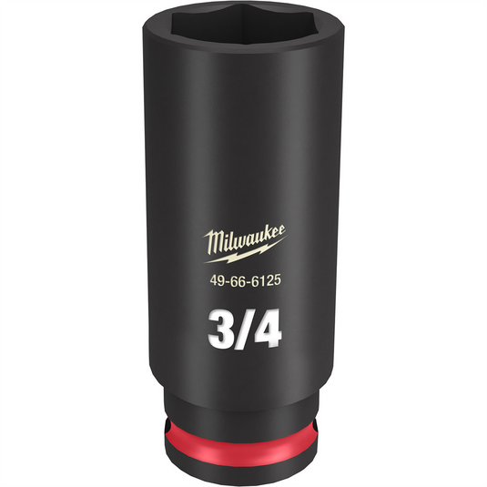 Milwaukee Tool SHOCKWAVE Impact Duty  3/8""Drive 3/4"" Deep 6 Point Socket