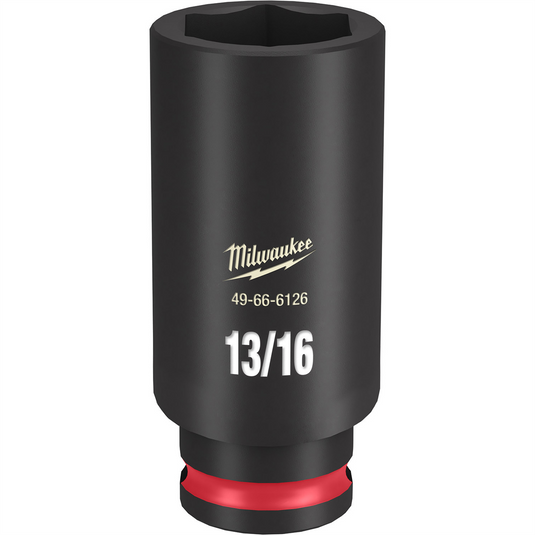Milwaukee Tool SHOCKWAVE Impact Duty  3/8""Drive 13/16"" Deep 6 Point Socket