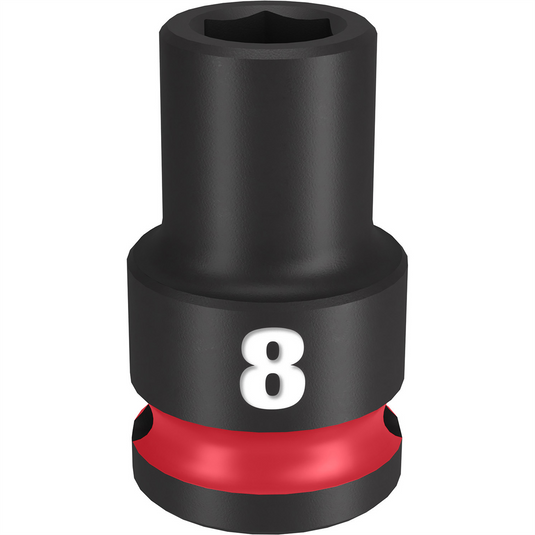Milwaukee Tool SHOCKWAVE Impact Duty  3/8""Drive 8MM Standard 6 Point Socket