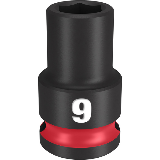 Milwaukee Tool SHOCKWAVE Impact Duty  3/8""Drive 9MM Standard 6 Point Socket