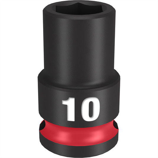 Milwaukee Tool SHOCKWAVE Impact Duty  3/8""Drive 10MM Standard 6 Point Socket
