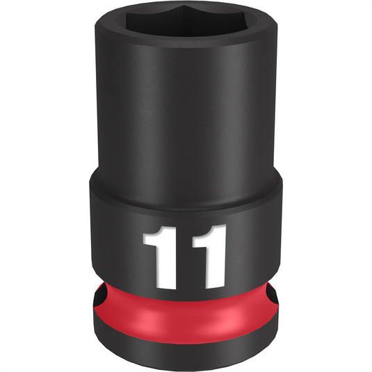 Milwaukee Tool SHOCKWAVE Impact Duty  3/8""Drive 11MM Standard 6 Point Socket