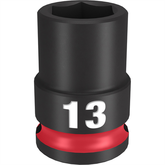 Milwaukee Tool SHOCKWAVE Impact Duty  3/8""Drive 13MM Standard 6 Point Socket