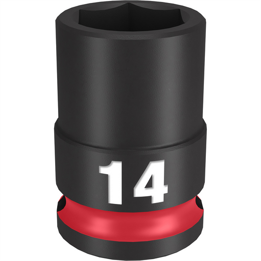 Milwaukee Tool SHOCKWAVE Impact Duty  3/8""Drive 14MM Standard 6 Point Socket